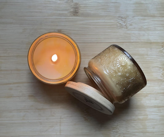 Vanilla & Cinnamon Beeswax Candle