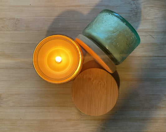 Lemon & Mint Beeswax Candle