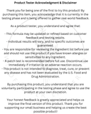 Eye Lash Tint - Product Testing Phase